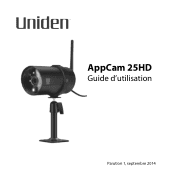 Uniden APPCAM25HD French Owner's Manual