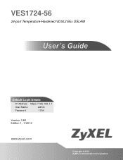 ZyXEL VES1724-56 User Guide