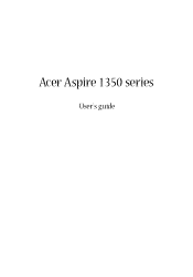 Acer Aspire 1350 Aspire 1350 User Guide