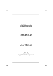 ASRock 939A8X-M User Manual