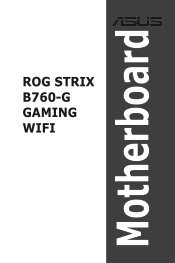 Asus ROG STRIX B760-G GAMING WIFI Users Manual English