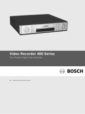 Bosch DVR-451-04A050 Operation Manual