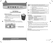 Dynex DX-PS08DC09 Quick Setup Guide (English)