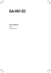 Gigabyte GA-H61-S3 Manual