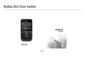Nokia E63 Nokia E63 User Guide in English / Spanish