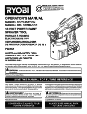 Ryobi P631K1 Operation Manual
