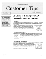 Xerox 3100MFP/S 3100 MFP Guide to Faxing over IP Networks