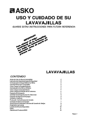 Asko 1885 User manual Use & Care Guide General ES (Spanish version)