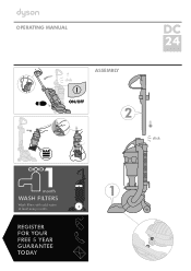 Dyson DC24 Blueprint Limited Edition Operation Manual