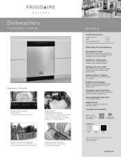 Frigidaire FGHD2455LB Product Specifications Sheet (English)