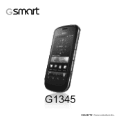 Gigabyte GSmart G1345 User Manual- GSmart G1345 English Version
