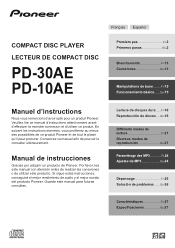 Pioneer PD-10AE Refurbished Instruction Manual French/Spanish