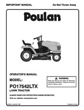 Poulan PO17542LTX User Manual