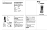 Pyle PDMM15 PDMM15 Manual 1