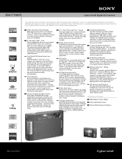 Sony DSC-T100/R Marketing Specifications