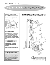 Weslo Gym 2500 Italian Manual