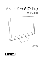 Asus Zen AiO Pro 24 Z240 ASUS Z240IE series users manual for English