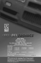Beltronics Vector 990 Owner's Manual