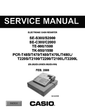 Casio PCR T48S Service Manual