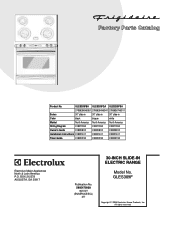 Frigidaire GLES389FB Parts Catalog