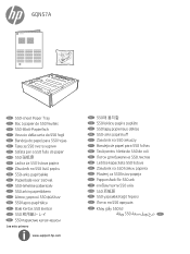 HP Color LaserJet Enterprise Flow MFP X58045zs 550-sheet Paper Tray Installation Guide