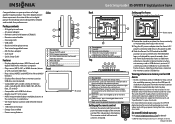 Insignia NS-DPF8TR Quick Setup Guide (English)