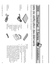 Lenovo ThinkPad T40p French - Setup Guide for ThinkPad T40