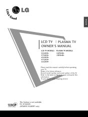 LG 37LB5RT Owner's Manual