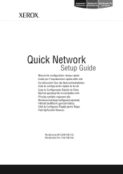 Xerox C123 Quick Network Setup Guide