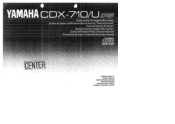 Yamaha CDX-710 Owner's Manual