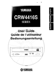 Yamaha CRW4416S User Guide