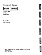Craftsman 21513 Operation Manual