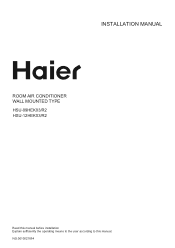 Haier HSU-12HEK03 User Manual
