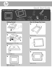 HP df820 HP df800 Digital Picture Frame - Quick Start Guide