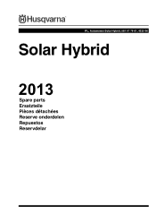 Husqvarna AUTOMOWER SOLAR HYBRID Parts List