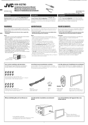 JVC XG700 Installation Manual