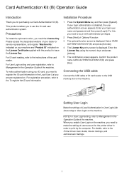 Kyocera TASKalfa 4500i Card Authentication Kit (B) Operation Guide Rev 2011.1