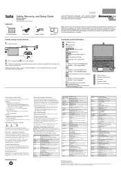 Lenovo ThinkPad S531 (English) Safety, Warranty and Setup Guide