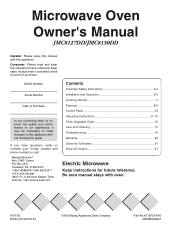 LG JMC8130DDB Owners Manual