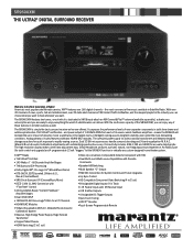 Marantz SR9600XM SR9600XM Spec Sheet