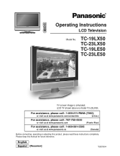 Panasonic TC19LX50 TC19LE50 User Guide
