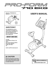 ProForm 710 Ekg Exercise Bike Uk Manual