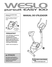 Weslo Pursuit Easy 100 Bike Portuguese Manual