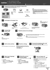 Brother International MFC-J815DW XL Quick Setup Guide