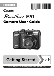 Canon CNG10HOLKIT5-BFLYK1 PowerShot G10 Camera User Guide