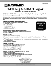 Hayward W3T-CELL-15 T-CELL-15 and GLX-CELL-15-W Manual