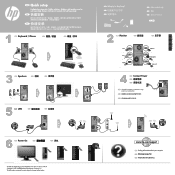 HP Pavilion E h8-1100 Setup Poster