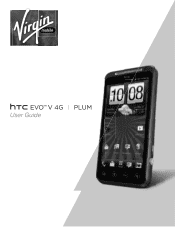 HTC EVO V 4G EVO V 4G Plum Cover User Guide