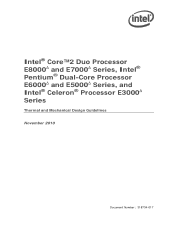Intel BX80570E8400 Mechanical Design Guidelines