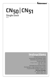 Intermec CN50 CN50 and CN51 Single Dock (AD27) Instructions